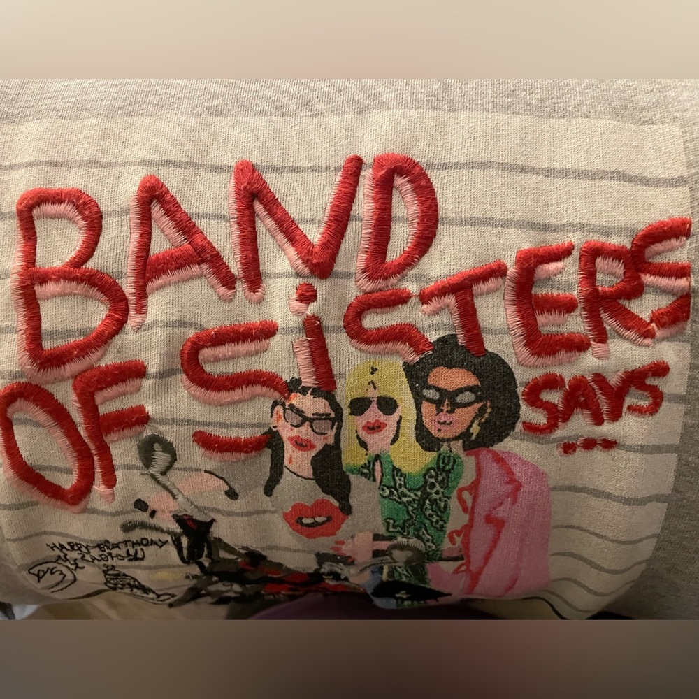 Zadig & Voltaire Band of Sisters Graphic Sweatshirt RARE HTF ~ size Small - Picture 8 of 16